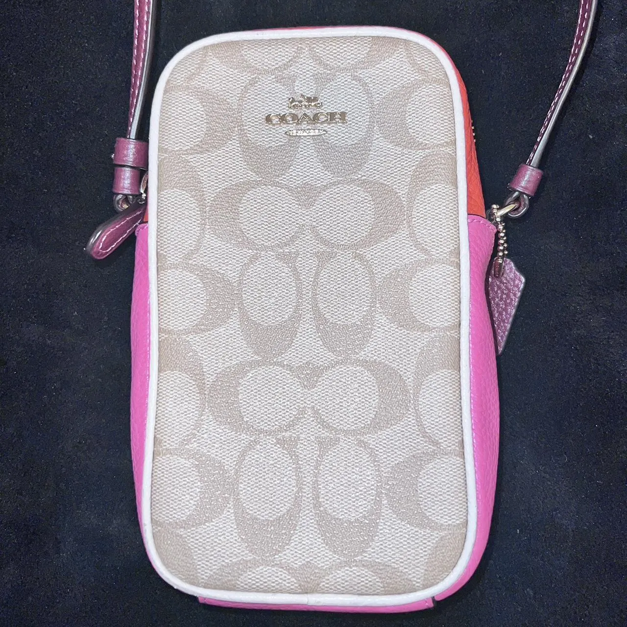 Coach Pink Multicolor Crossbody Purse, photo 1 of 4