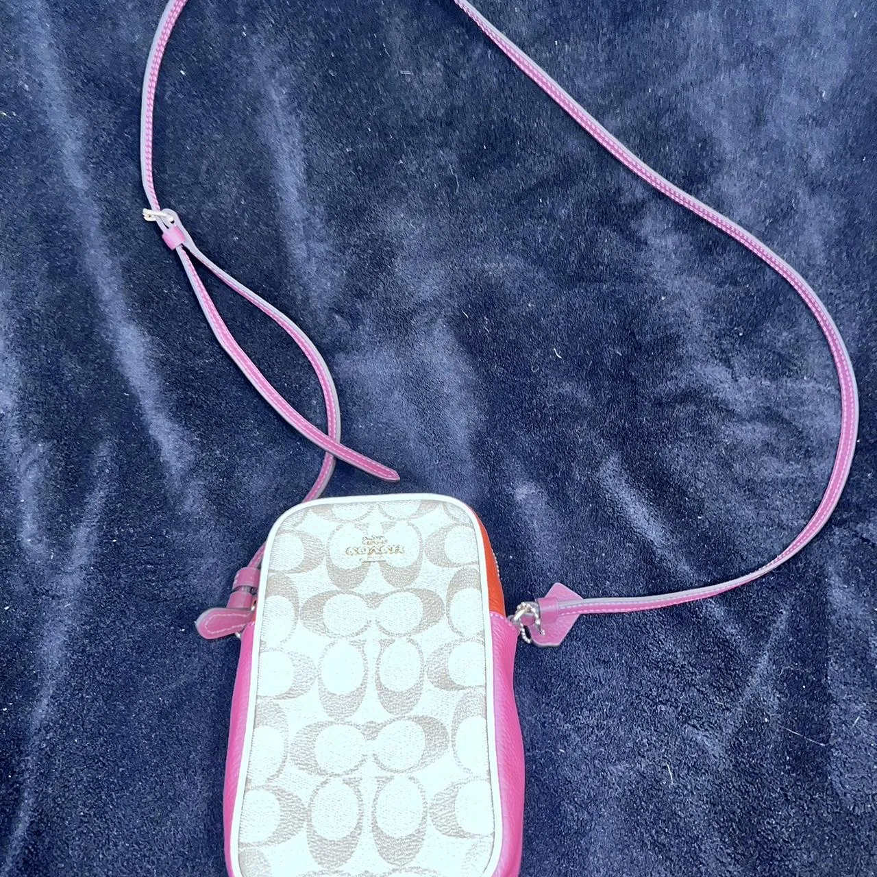 Coach Pink Multicolor Crossbody Purse, photo 3 of 4