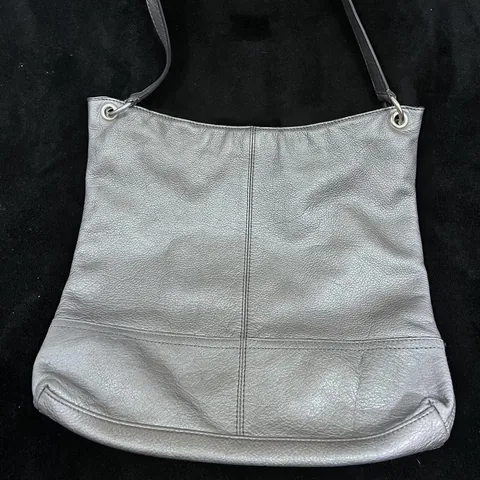 Banana Republic Silver Leather Shoulder Bag