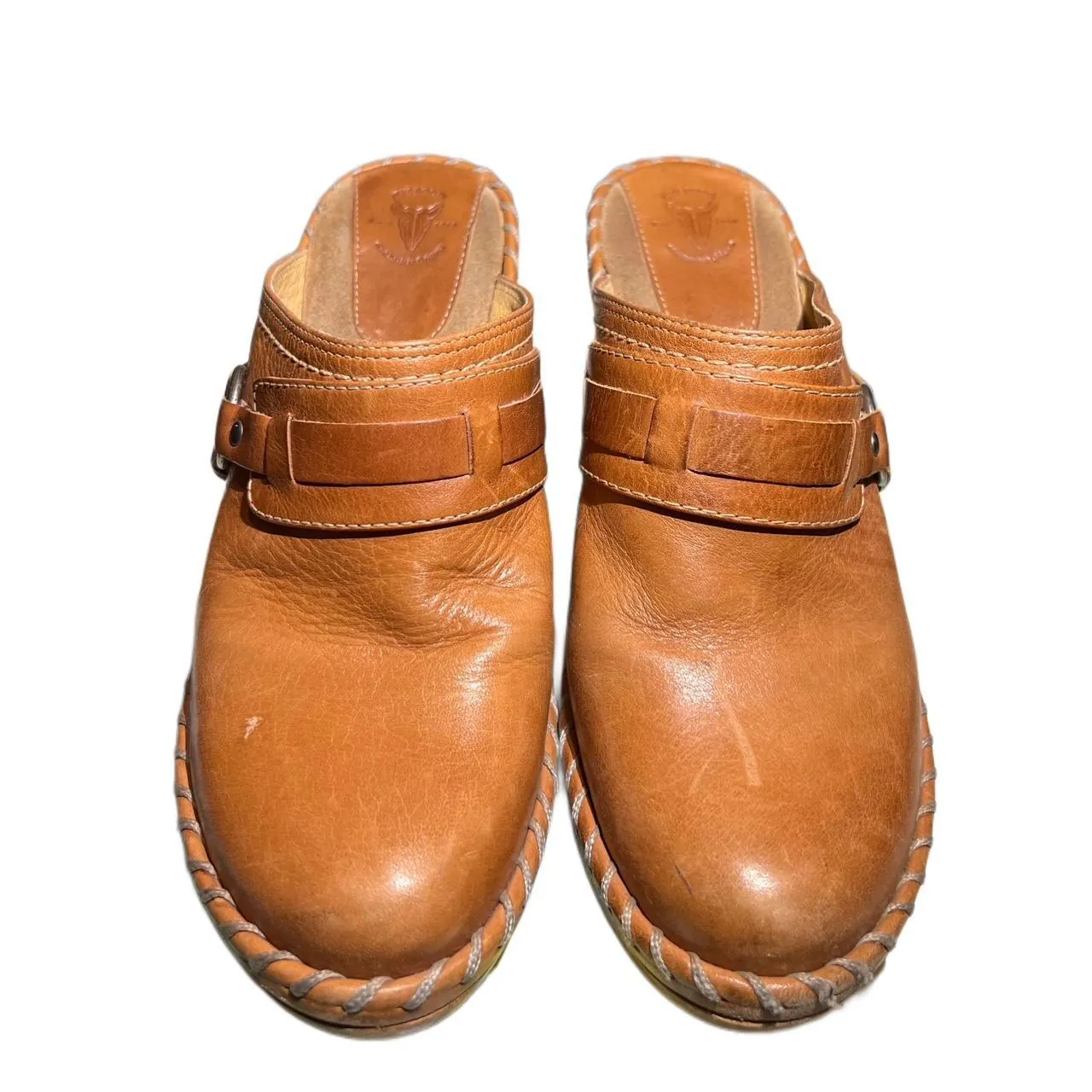Frye Charlotte Close Toe Leather Mules., photo 3 of 7