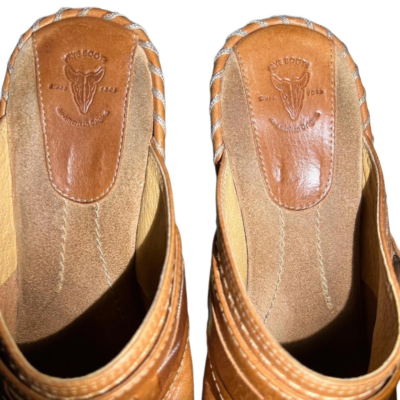 Frye Charlotte Close Toe Leather Mules., photo 6 of 7