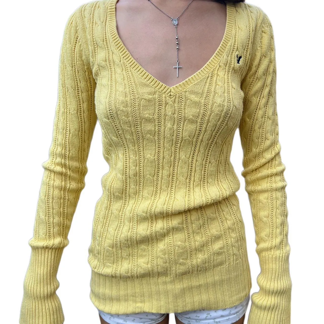 Vintage American Eagle Yellow Sweater, photo 1 of 4