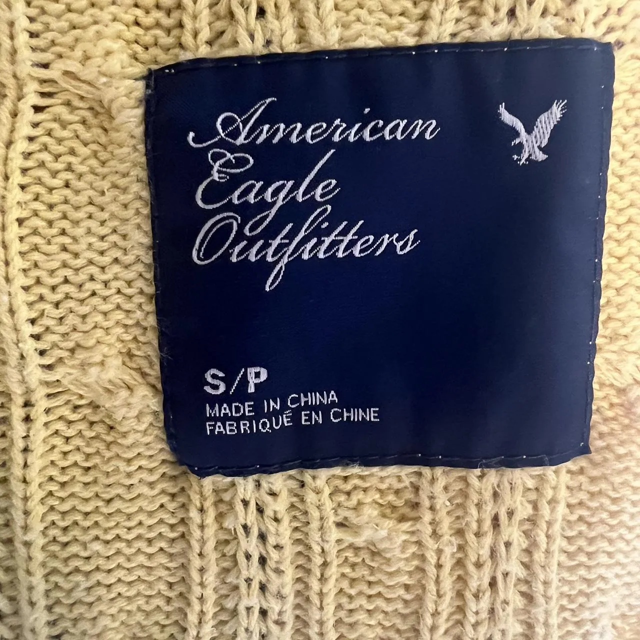 Vintage American Eagle Yellow Sweater, photo 4 of 4