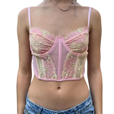 Bustier Lace Crop Top
