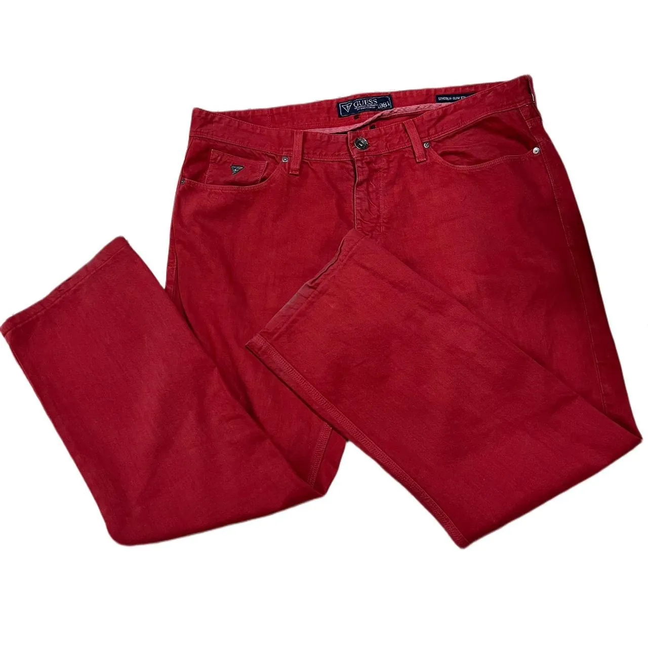 Vintage Guess Red Jeans, photo 2 of 4