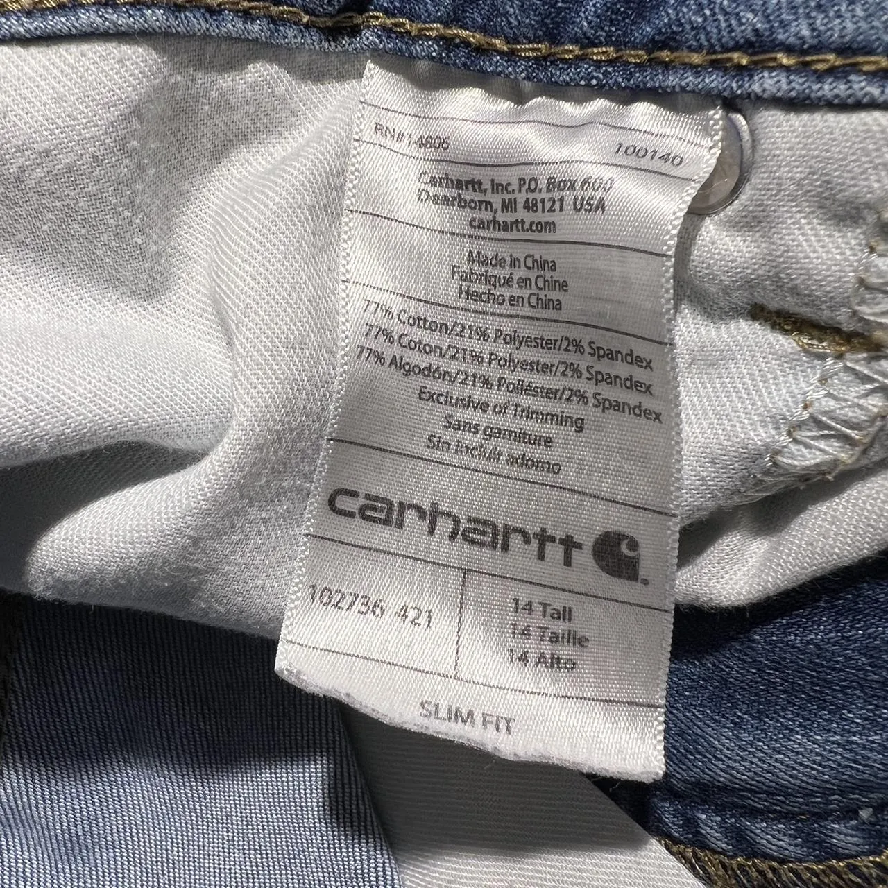 Carhartt Slim Bootcut Layton Jeans, photo 5 of 6