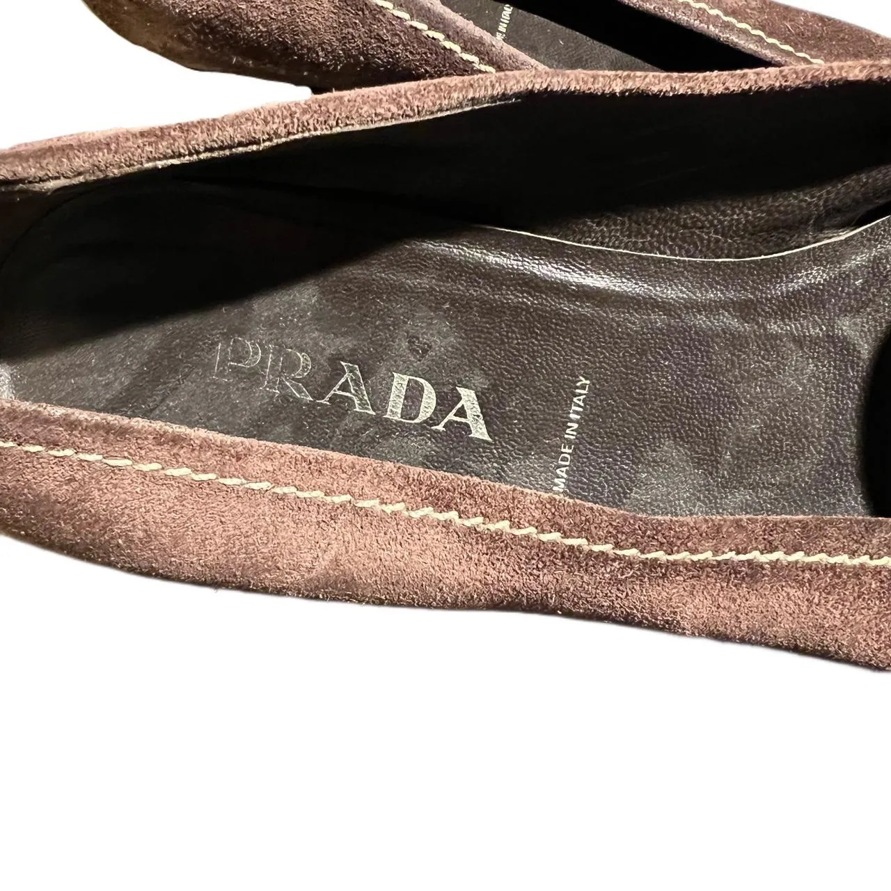 Prada Vintage Suede Pointed Toe Pumps, photo 3 of 4