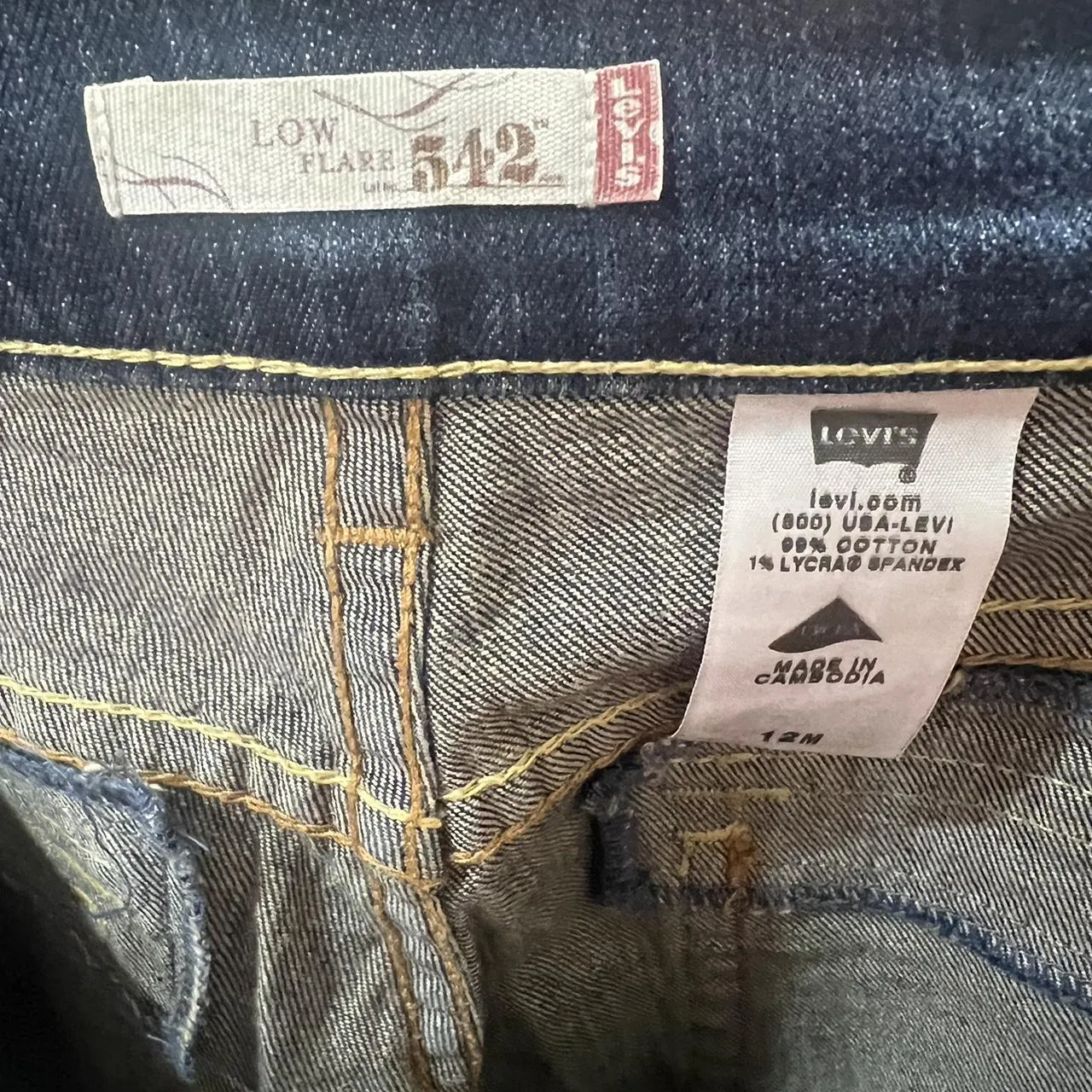Vintage Levi’s Low Flare 542 Jeans, photo 5 of 5