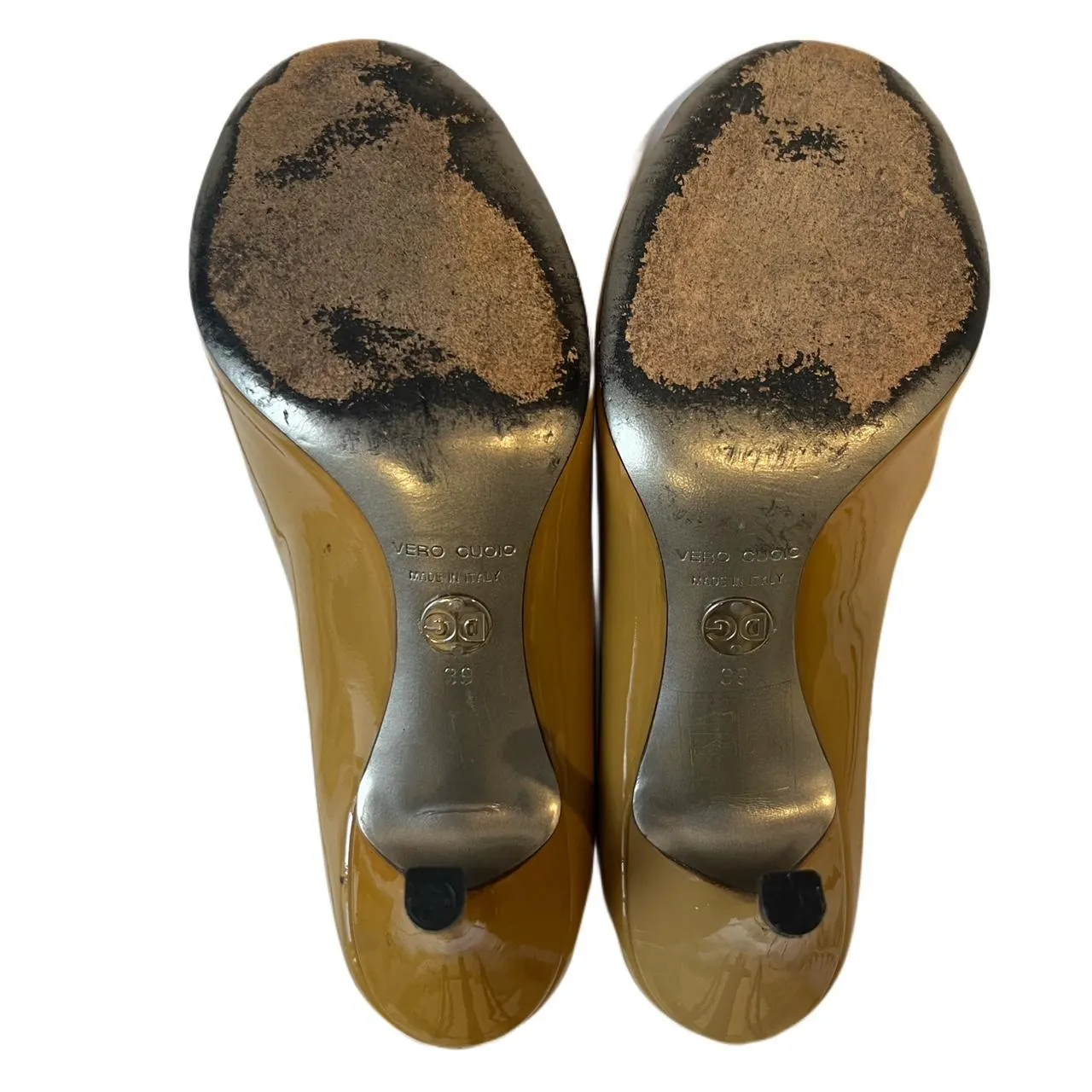Vintage Dolce & Gabbana Peep Toe Patent Heels, photo 7 of 8