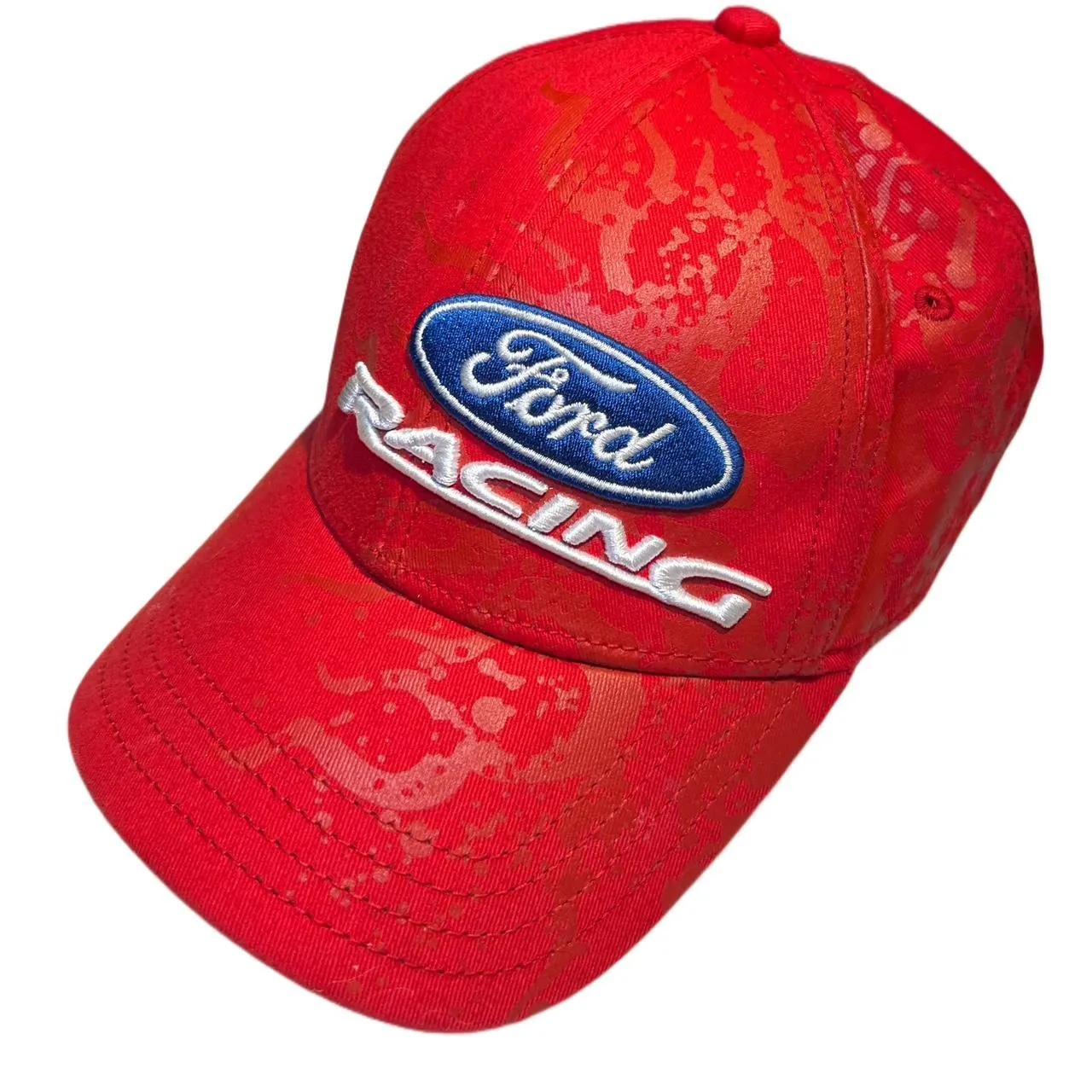 Vintage Nascar Ford Racing Red Cap, photo 2 of 3