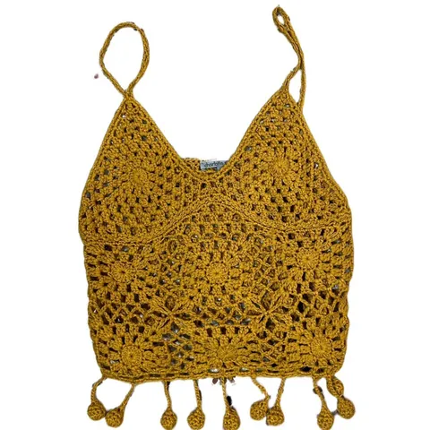 Charlotte Russe Yellow Knit Crop Top