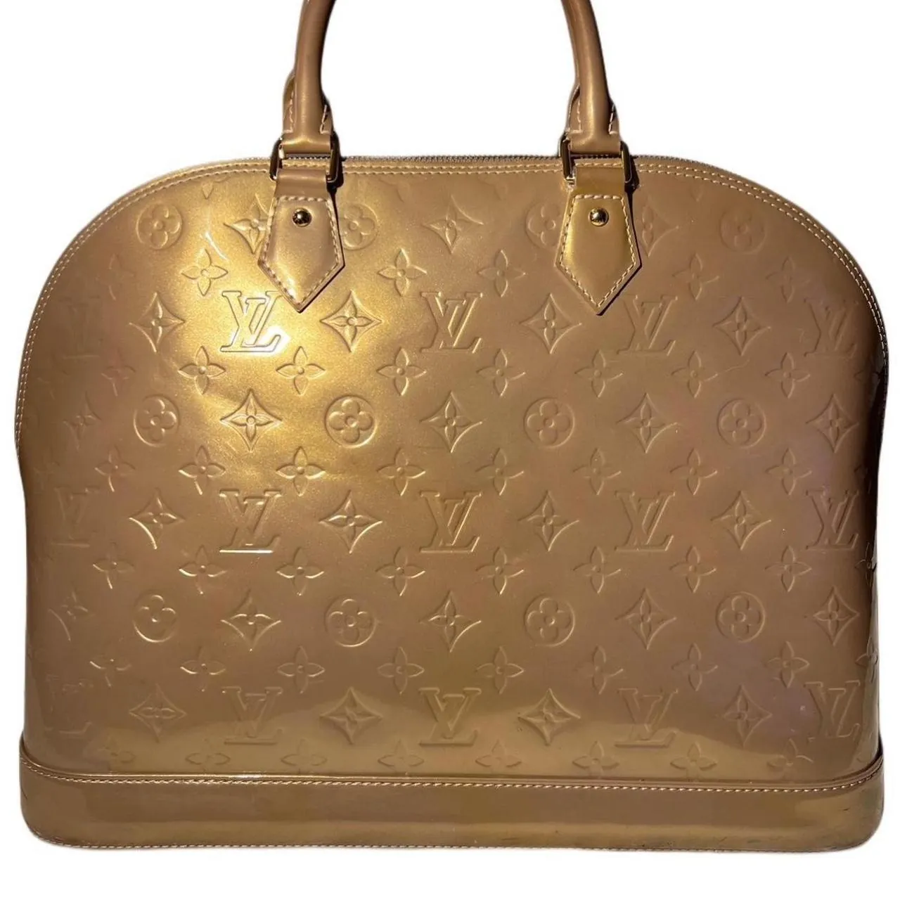 Louis Vuitton Vert Olive Monogram Vernis Alma GM Bag, photo 3 of 8