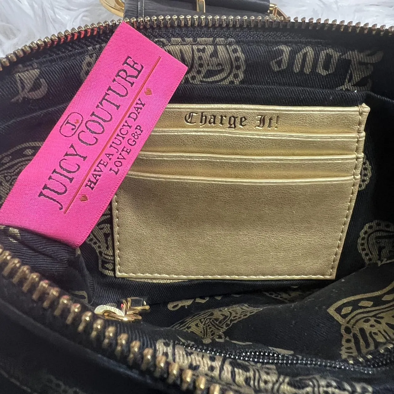Vintage Juicy Couture Leather Buckle Clutch Bag, photo 6 of 8