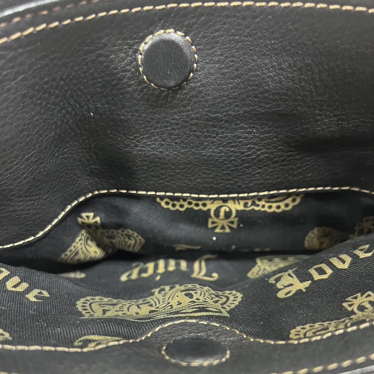 Vintage Juicy Couture Leather Buckle Clutch Bag, photo 7 of 8