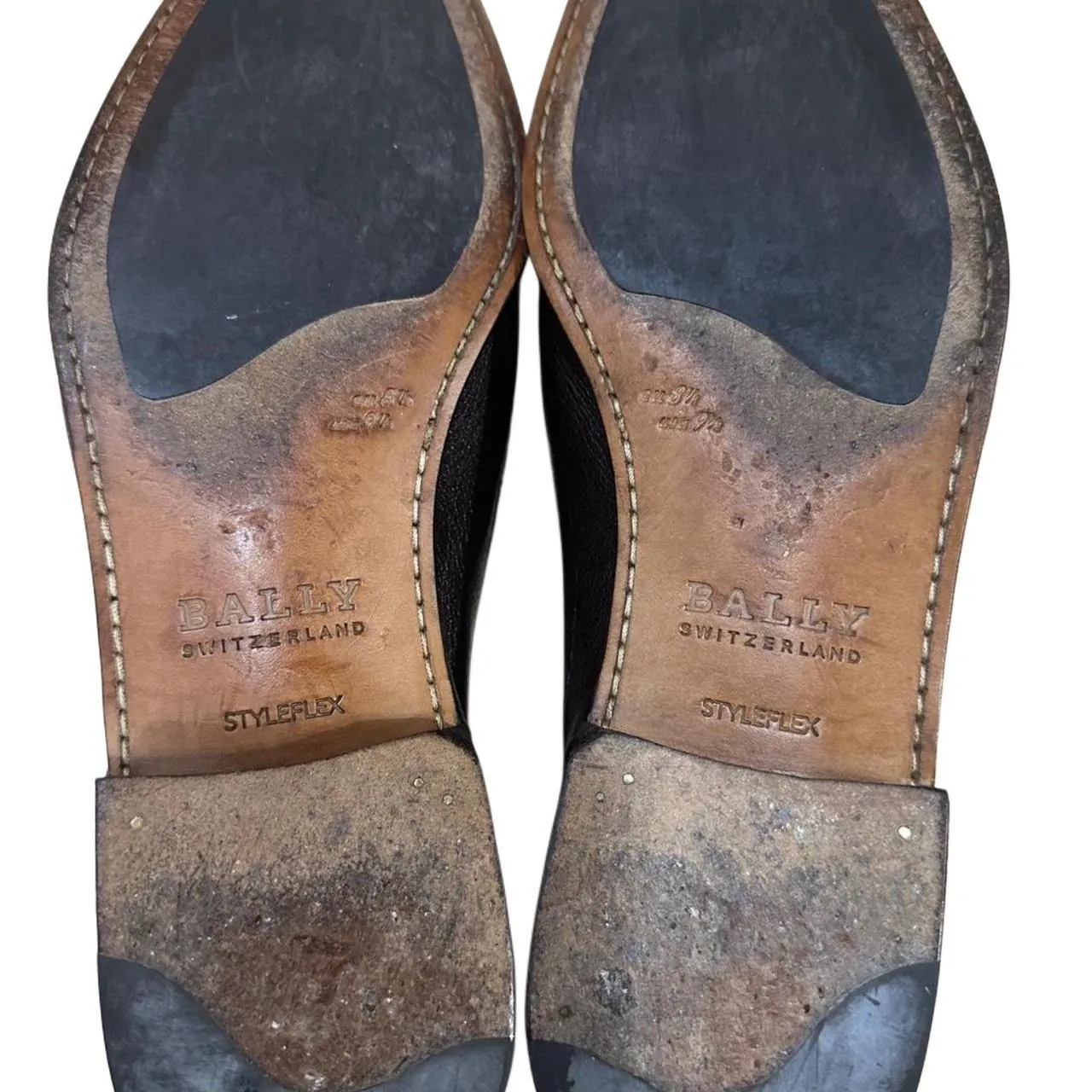 Bally Leather Flats/ Loafers with Silver Buckle, photo 2 of 5
