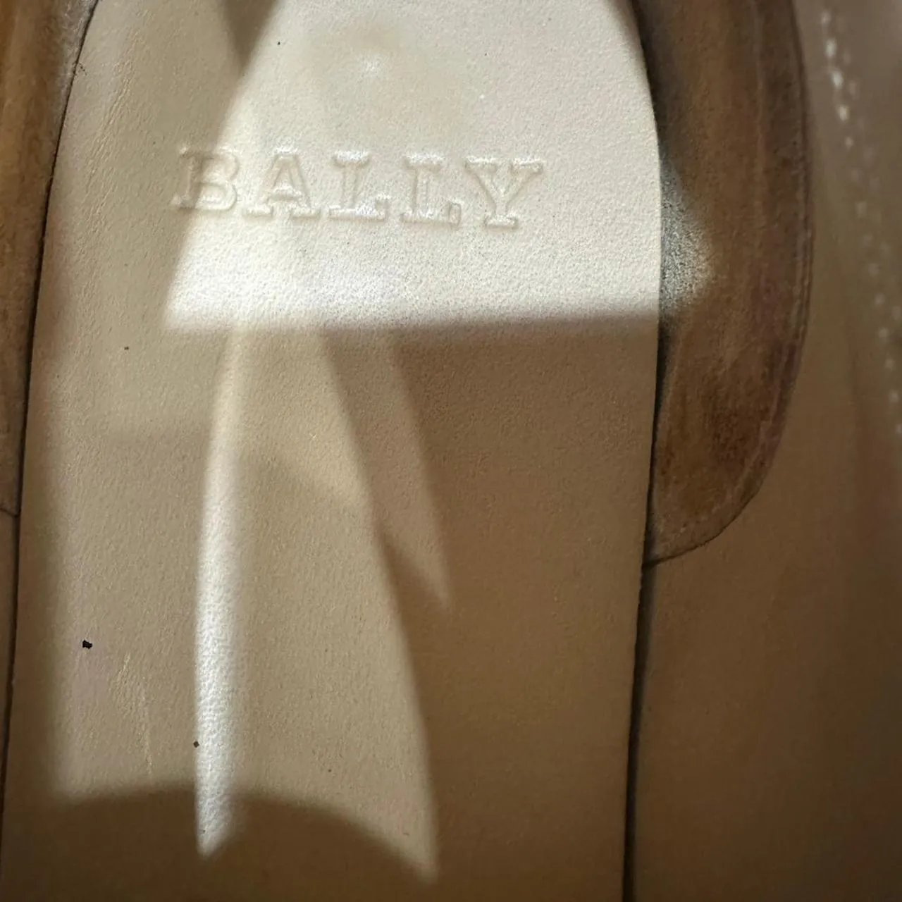 Bally Leather Flats/ Loafers with Silver Buckle, photo 4 of 5