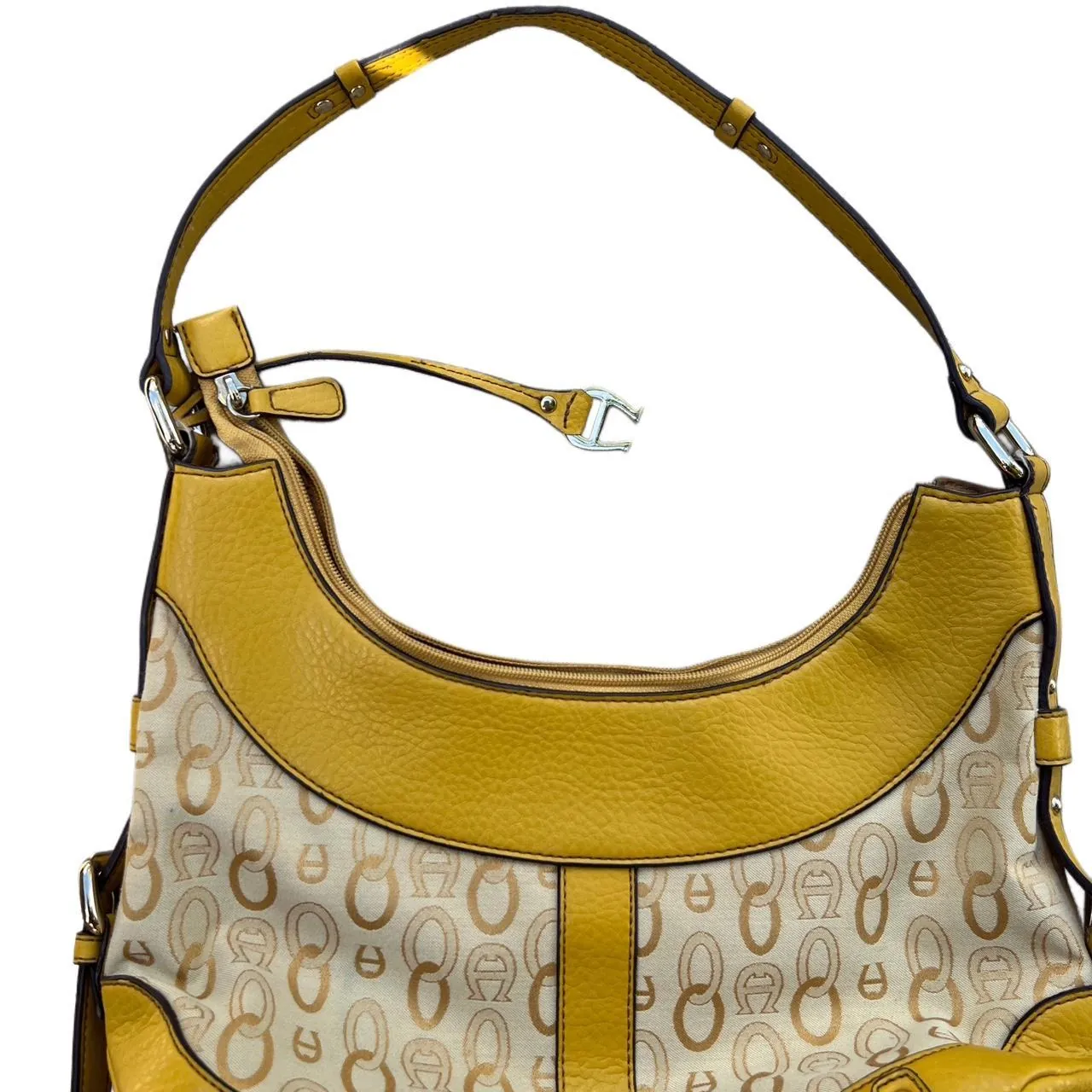 Vintage Etienne Agner Yellow Y2K Shoulder Bag, photo 3 of 5