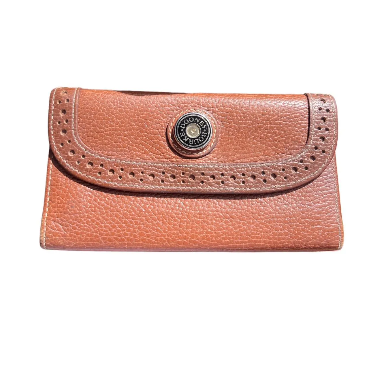 Vintage Dooney & Bourke Brown Pebble Leather Wallet, photo 1 of 3