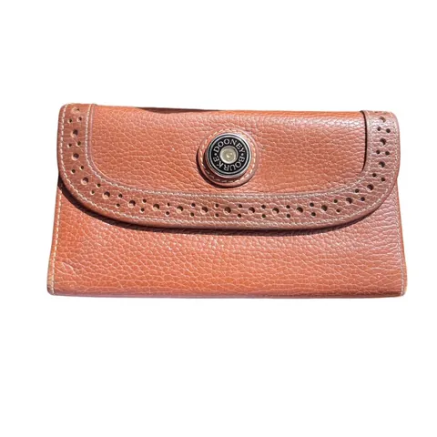 Vintage Dooney & Bourke Brown Pebble Leather Wallet