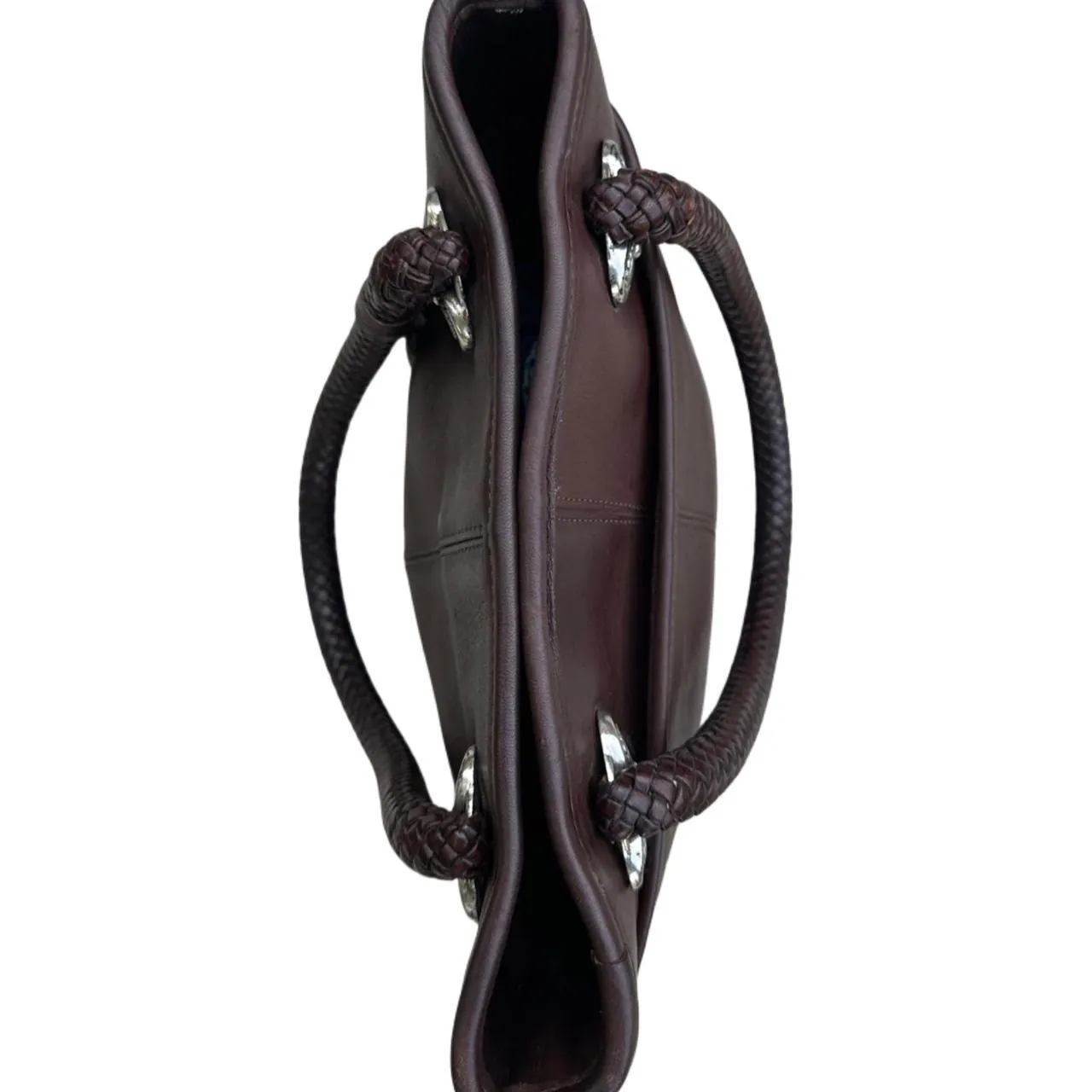Vintage Brighton Brown Leather Shoulder Bucket Bag, photo 3 of 7