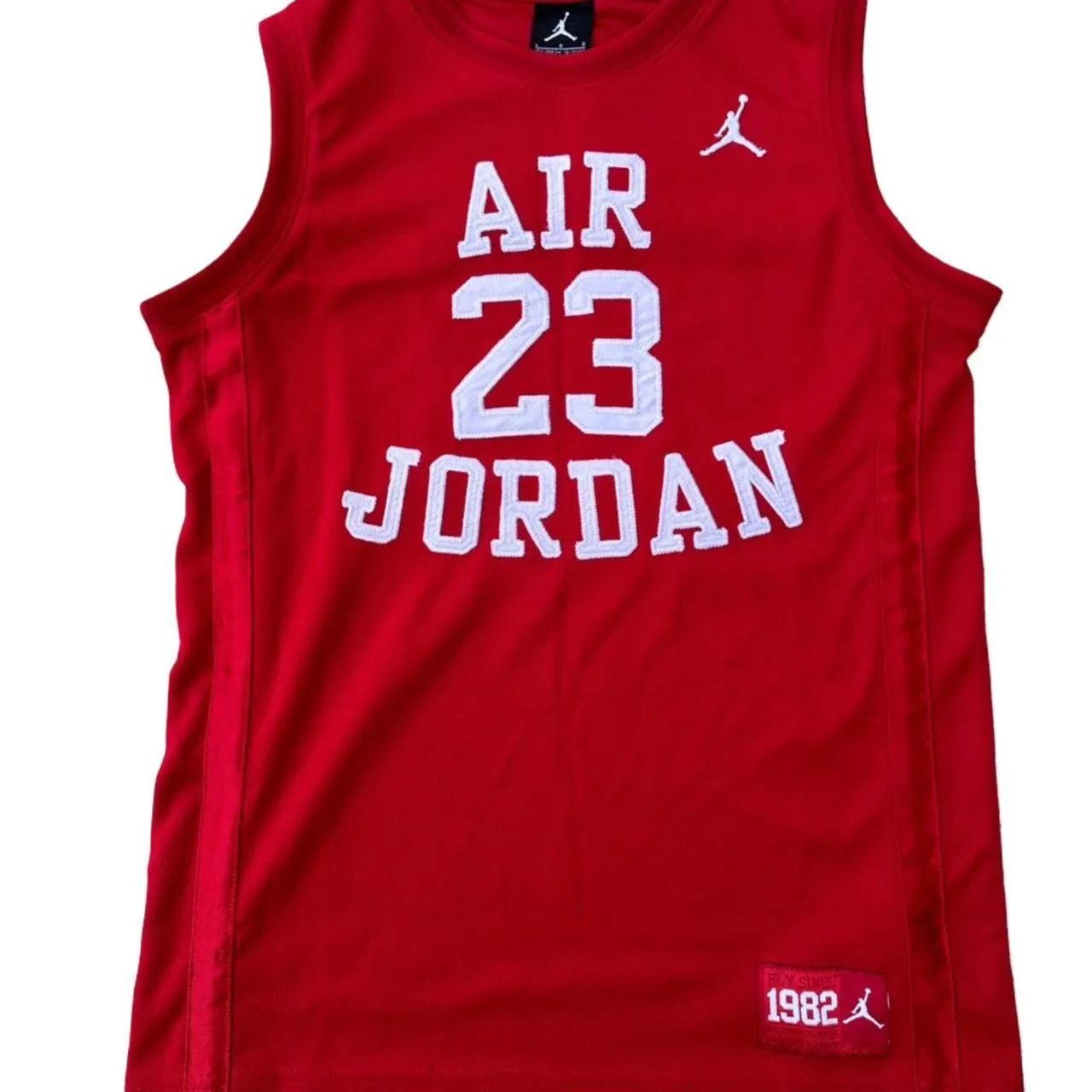 Micheal Jordan #23 Air Jordan 1982 Red Jersey, photo 2 of 6