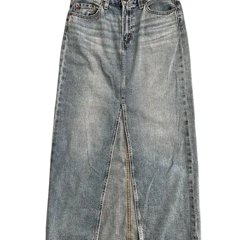 Extremely Rare Vintage Levi’s Big E Denim Maxi Skirt