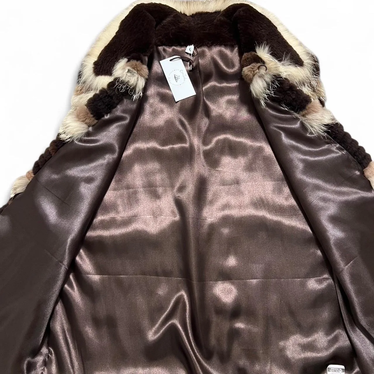 Vintage Boutique Brown and Beige Fur Vest, photo 4 of 8