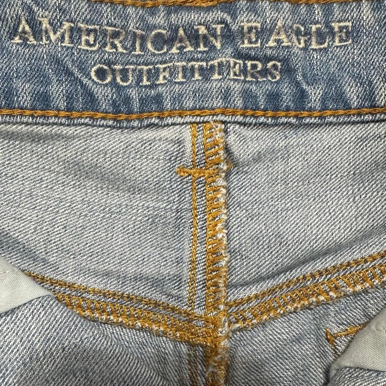 Vintage American Eagle Outfitters Embroidered Denim Shorts, photo 4 of 5