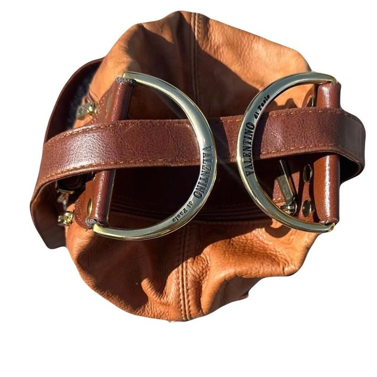 Vintage Valentino Di Paolo Leather Bucket/Backpack Bag, photo 4 of 8