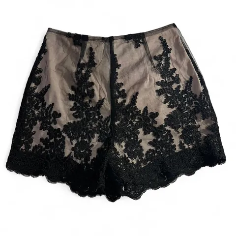 Miss Avenue Black Lace Shorts
