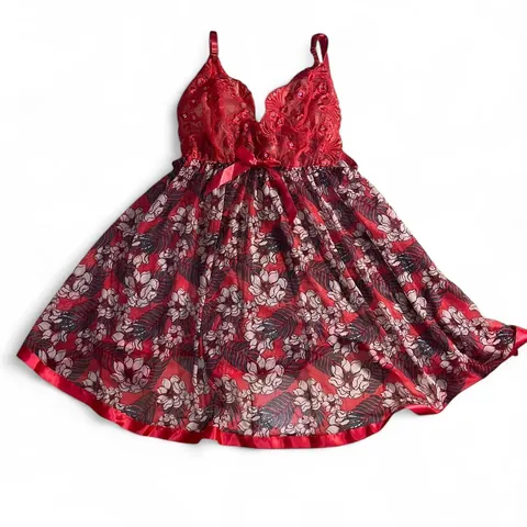 Vintage Y2K Pink Floral Lace Mini Dress
