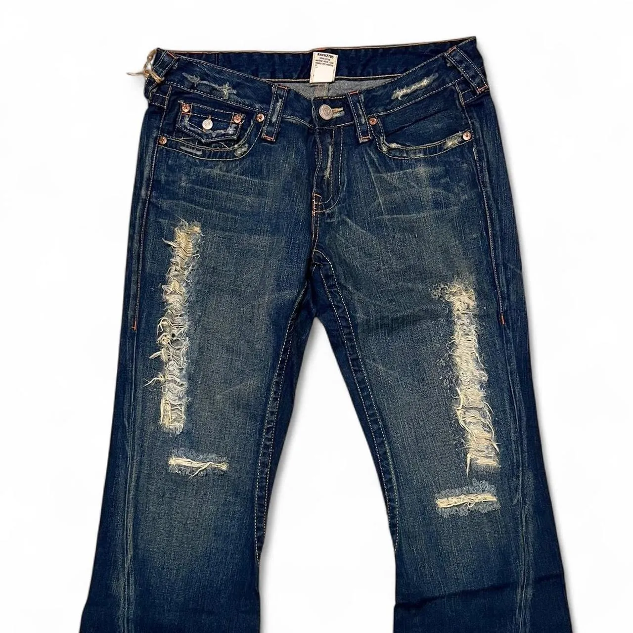 Vintage 2004 True Religion Distressed Flared Jeans, photo 1 of 8