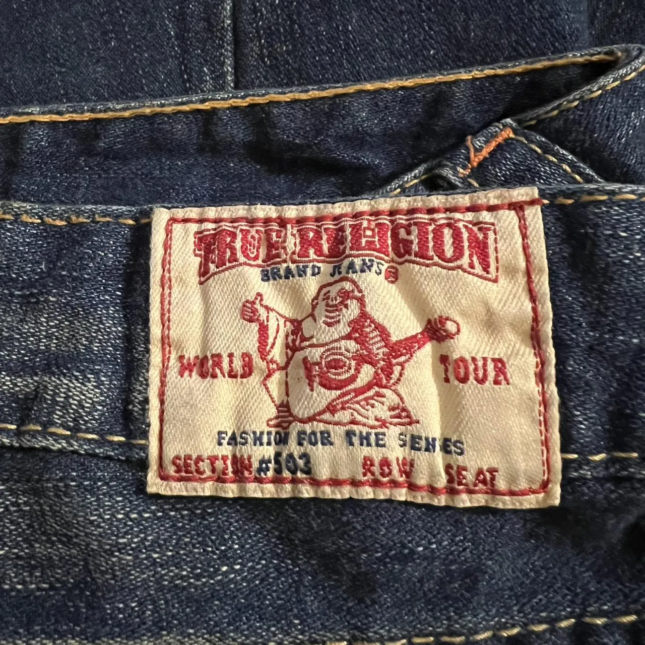 Vintage 2004 True Religion Distressed Flared Jeans, photo 6 of 8
