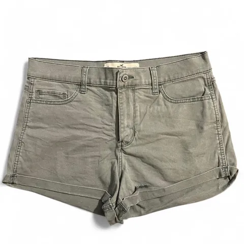 Hollister Y2K High Rise Olive Shorts