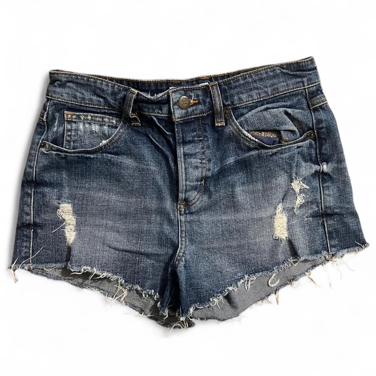 Vintage Guess Distressed Denim Shorts, photo 2 of 5