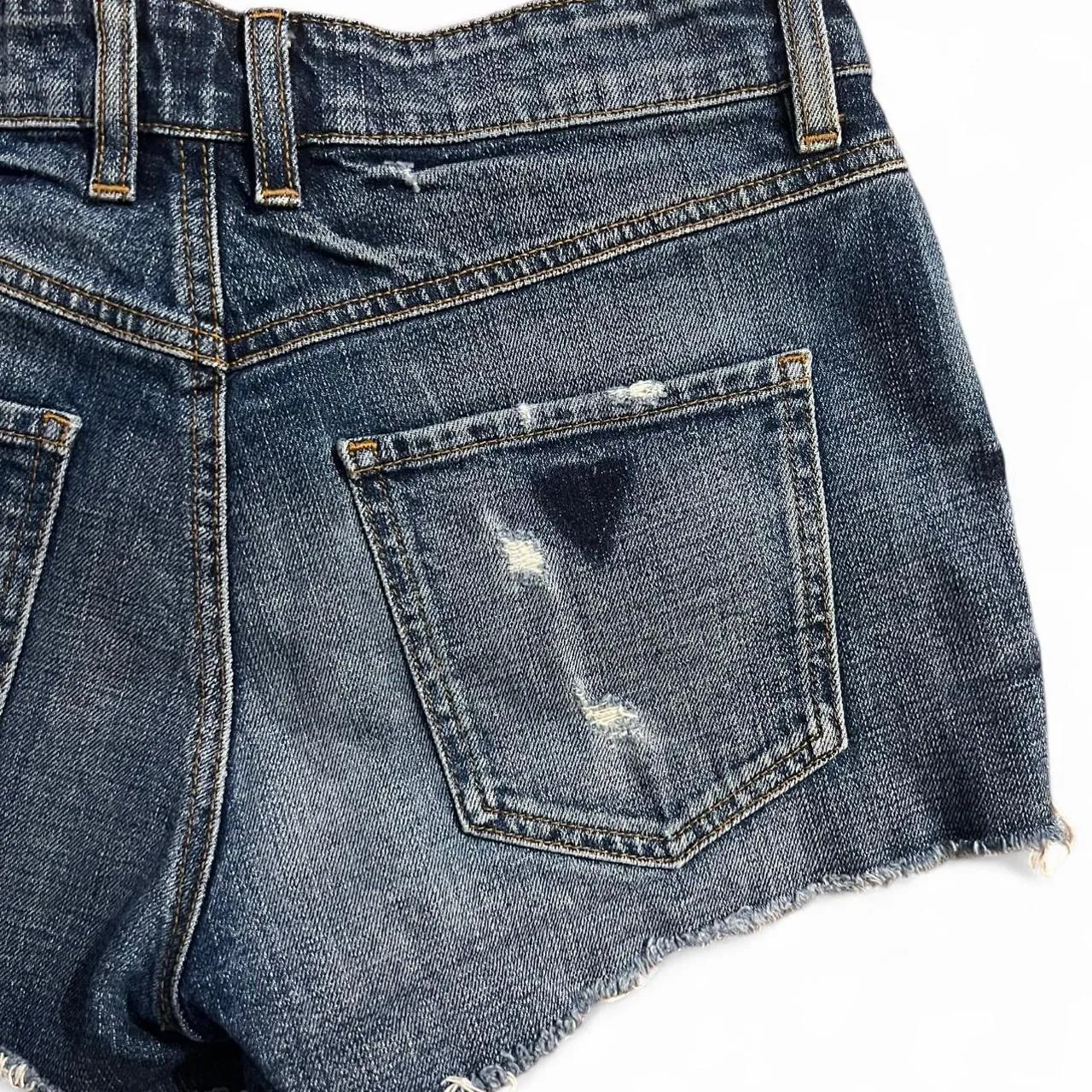 Vintage Guess Distressed Denim Shorts, photo 4 of 5