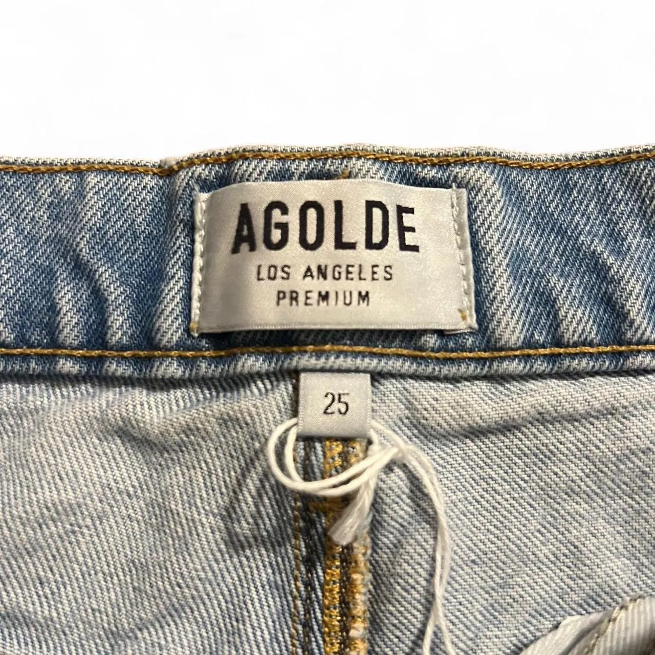 Agolde Y2K High Rise Denim Shorts, photo 4 of 4