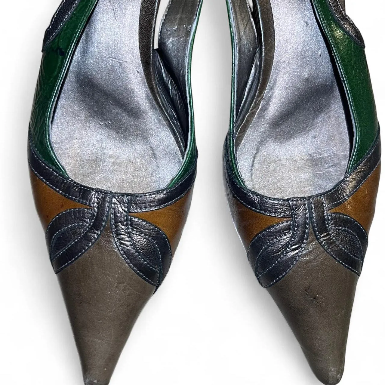 Vintage Cristina Guardia Boho Kitten Heels, photo 2 of 5