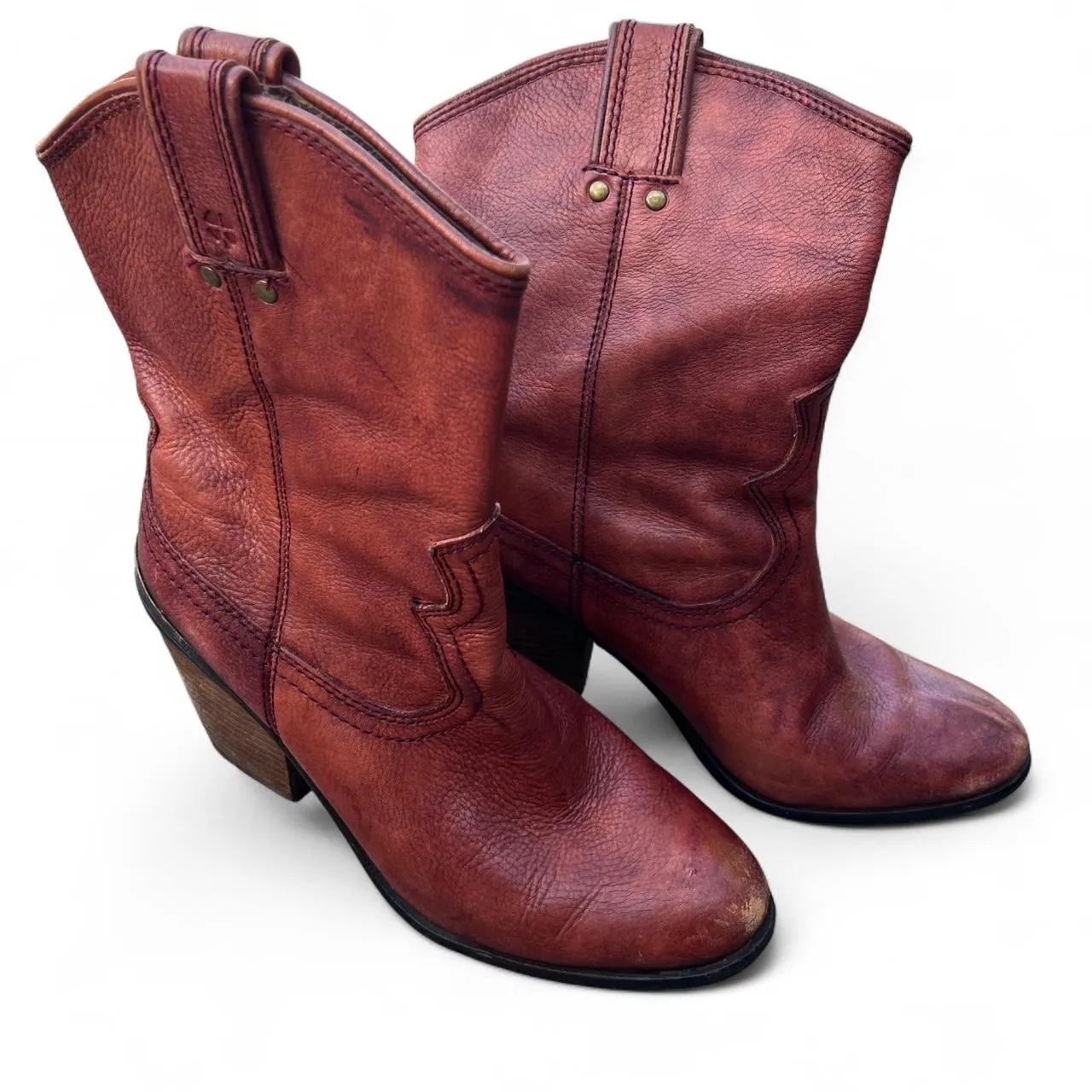 Vintage Lucky Brand Leather Western Cowboy/Cowgirl Boots, photo 3 of 7