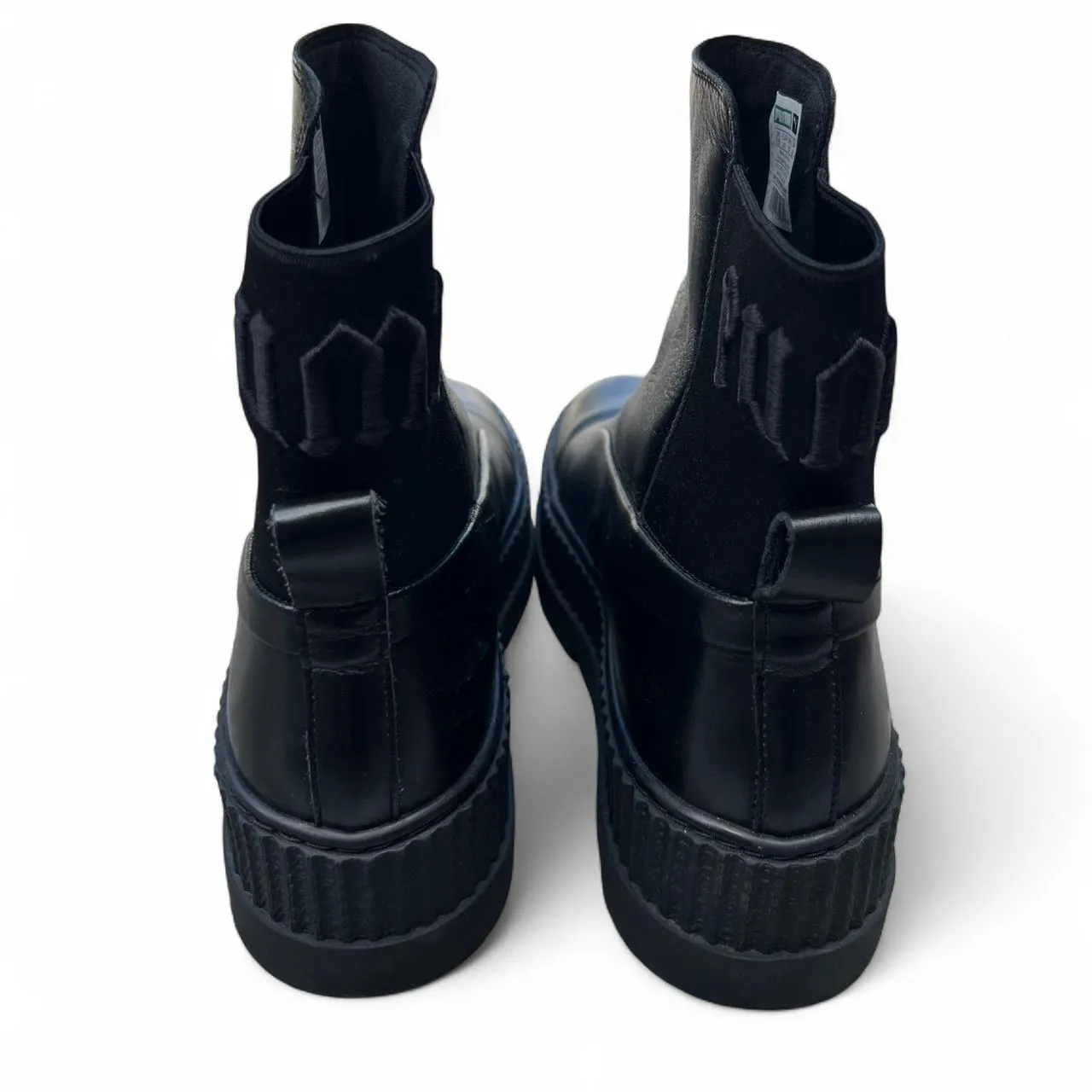 Black Puma Fenty Leather Platform Chelsea Booties, photo 2 of 5