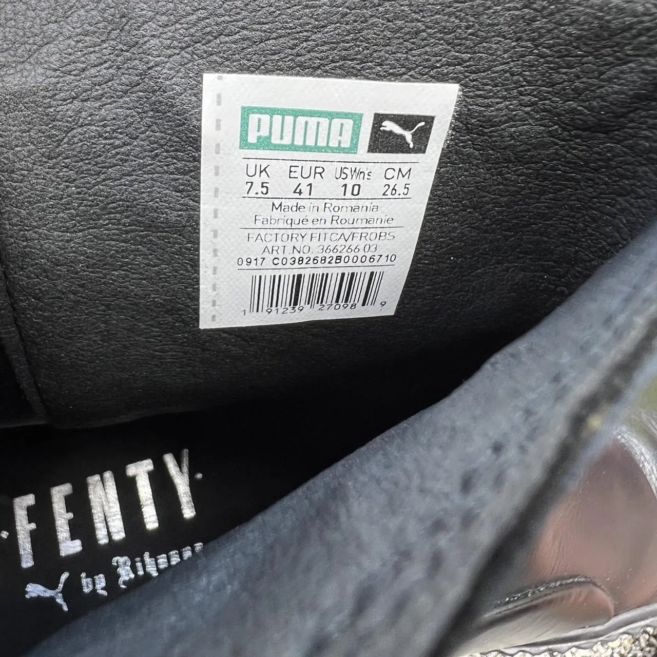 Black Puma Fenty Leather Platform Chelsea Booties, photo 5 of 5