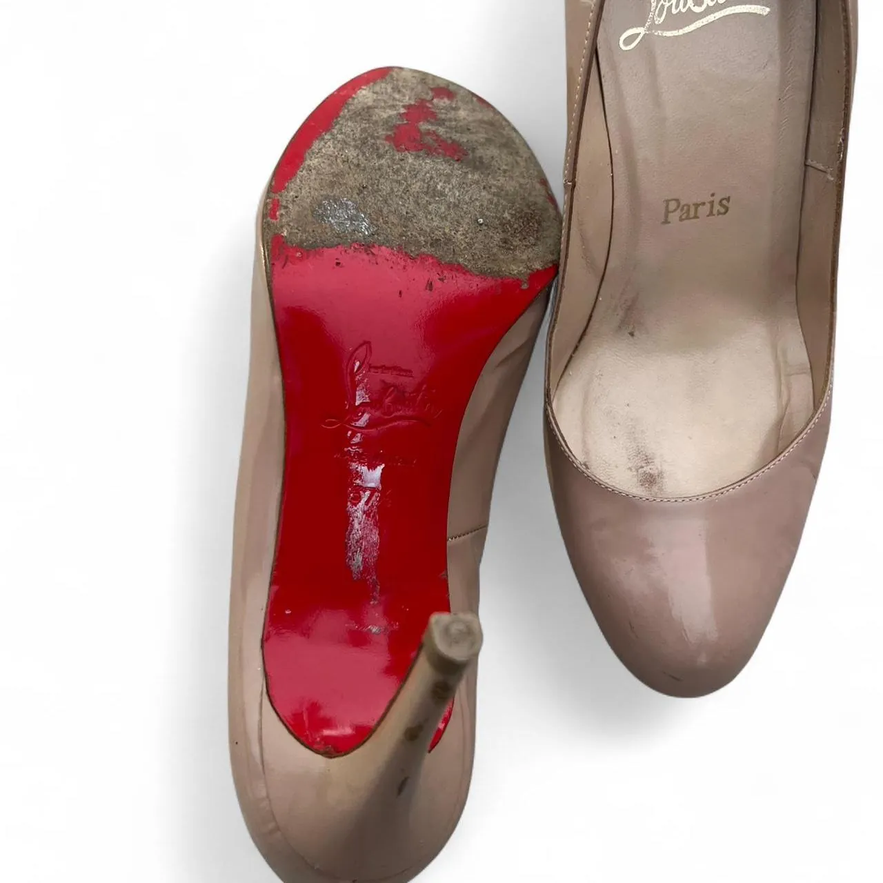 Christian Louboutin Simple Nude Patent Leather Pumps, photo 5 of 5