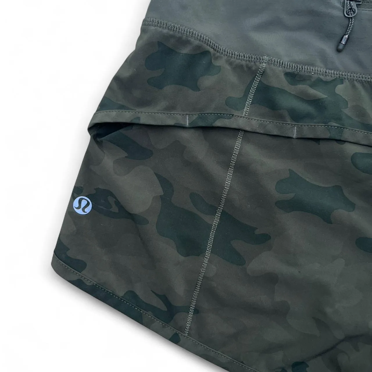 Lululemon Green Camo Speed Up Shorts, photo 4 of 5