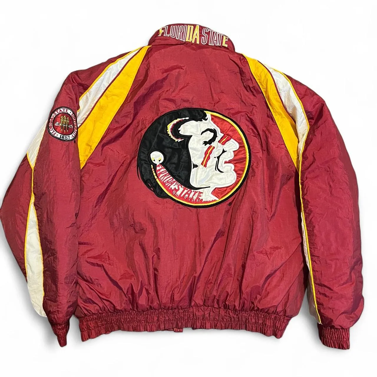 Rare Vintage 90s Florida State University Seminoles Starter Puffer Jacket, photo 4 of 7