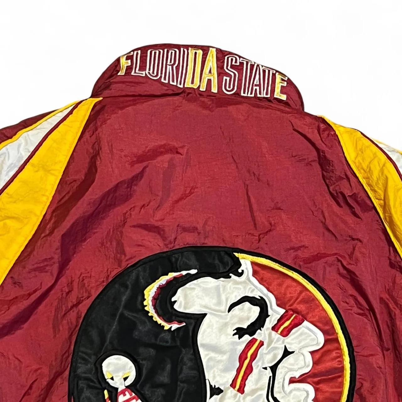 Rare Vintage 90s Florida State University Seminoles Starter Puffer Jacket, photo 5 of 7