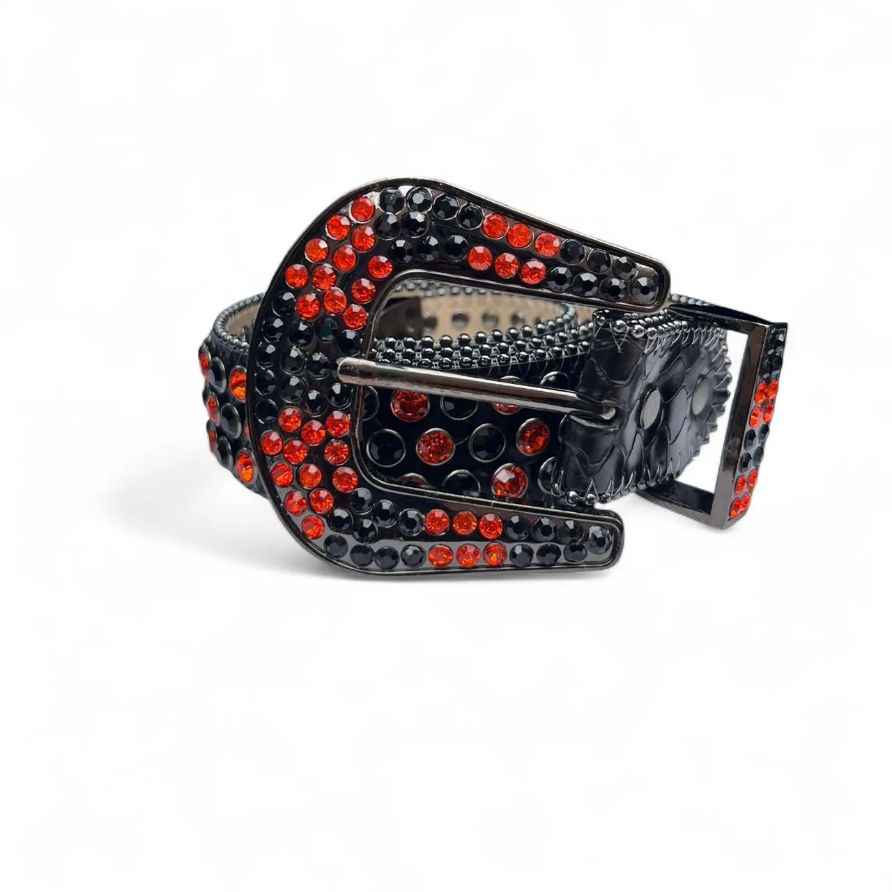 DNA Premium Wear Black and Orange Rhinestone Belt, photo 4 of 5