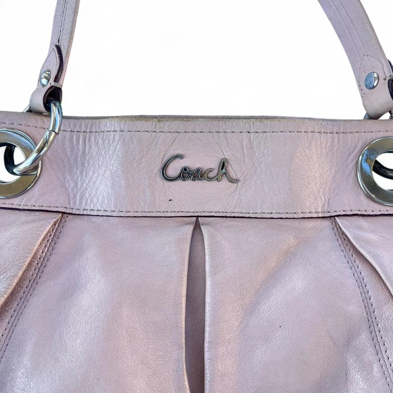 Vintage Coach Ashley Pink Leather Handbag, photo 2 of 5