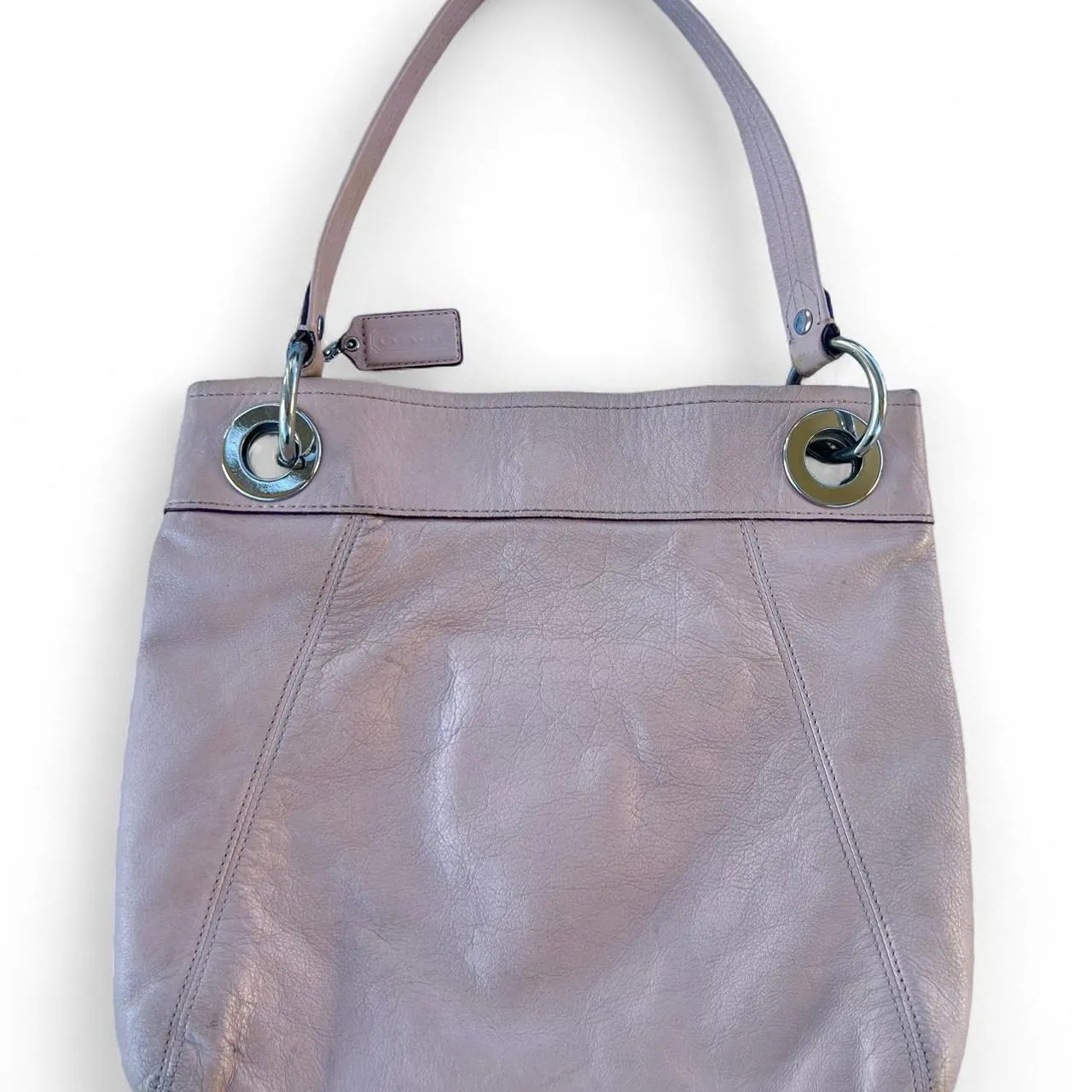 Vintage Coach Ashley Pink Leather Handbag, photo 3 of 5