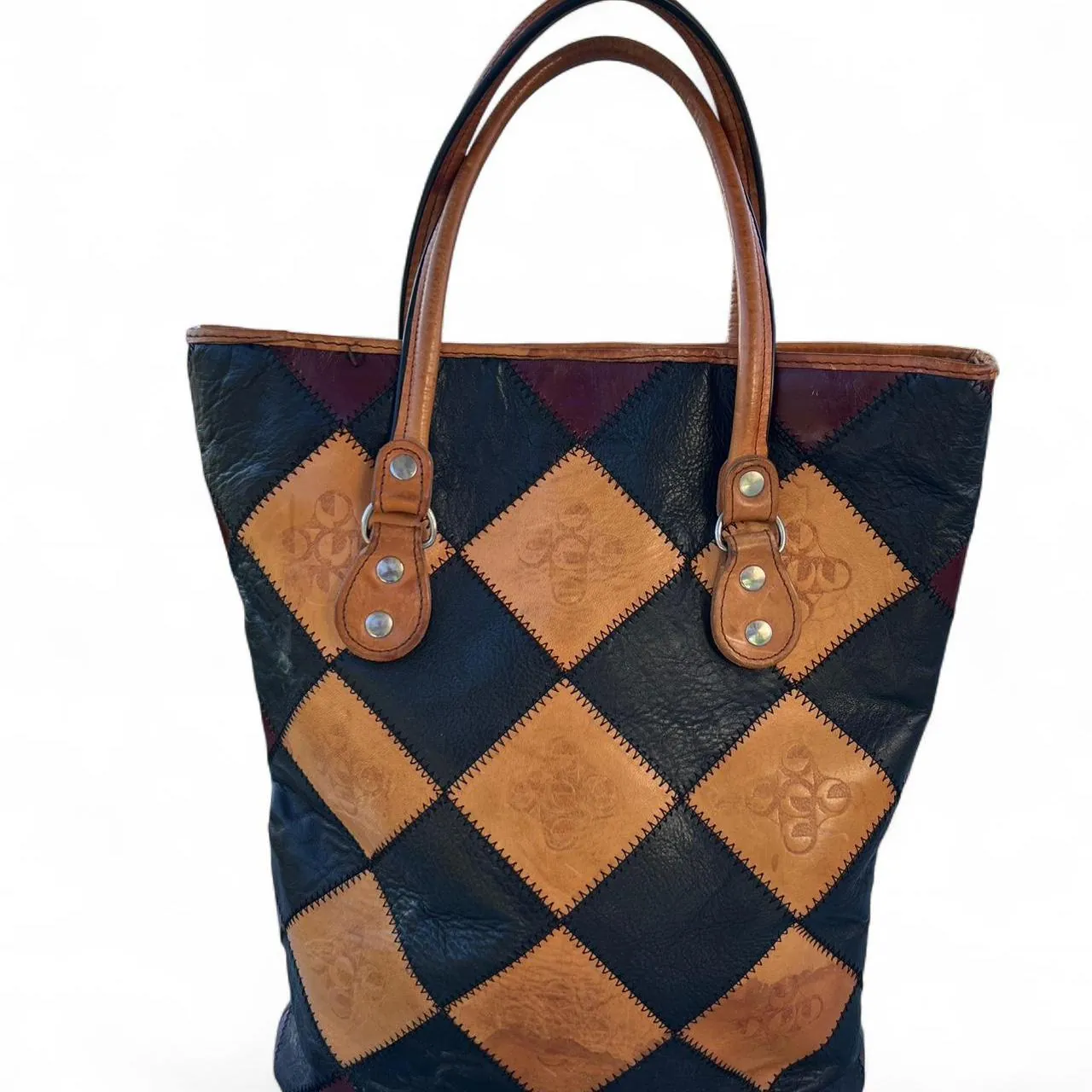 Vintage Czech Republic Kozena Taska 1989 Boho Shoulder Tote Bag, photo 3 of 5