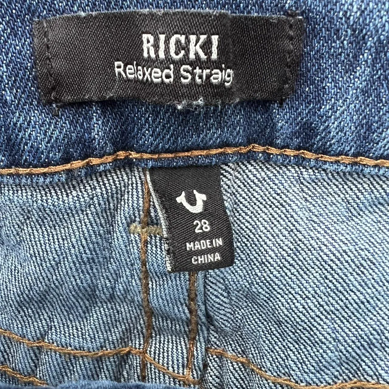 True Religion Ricki Embroidered Patches Straight Jeans, photo 5 of 5